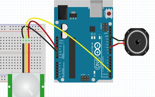 Sử dụng cảm biến chuyển động dùng Arduino