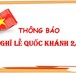 Thông báo về thời gian nghỉ Lễ Quốc khánh 2-9