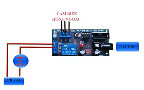 Sơ đồ nguyên lý mạch thu phát cảm biến hồng ngoại
