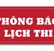 Lịch thi KTHP Tiếng Anh không chuyên và học lại yêu cầu