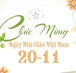 Chúc mừng mùa Hiến chương 20/11 năm 2019