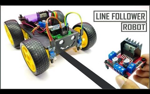 The working structure of line follower robot
